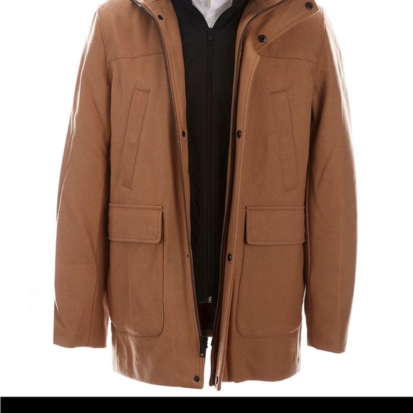 Roundtree & Yorke Long Wool Blend Coat - Picture 2 of 7